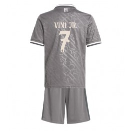 Real Madrid Vinicius Junior #7 Derde tenue Kids 2024-25 Korte Mouw (+ Korte broeken)